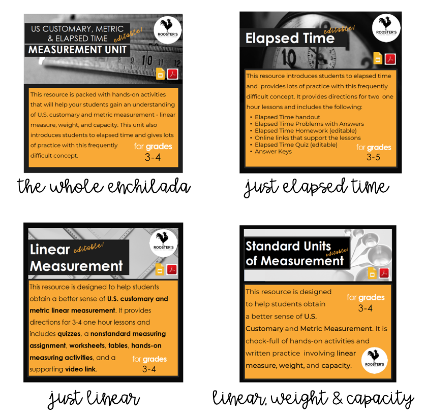 teaching measurement products